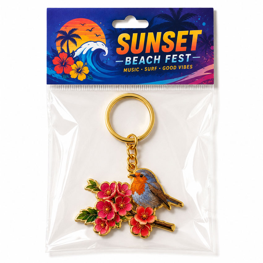 custom-keychain-packaging-1 Custom keychain packaged in a header card poly bag for events and giveaways