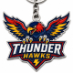 Custom logo soft enamel keychain with vibrant team branding
