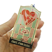 manufacturer custom logo enamel metal bookmark