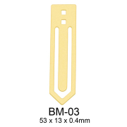 Custom metal bookmark attachment BM-03