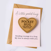 manufacturer custom logo wooden pocket hot love letter gift