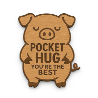 custom design pig pocket hug
