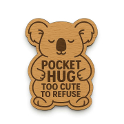 koala pocket hug wooden token gift wholesale