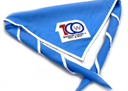 wholesale custom embroidery logo boy scouts scarf