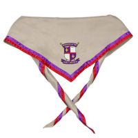 custom satin fabric embroiderd logo boy scout nekcerchief wholesale