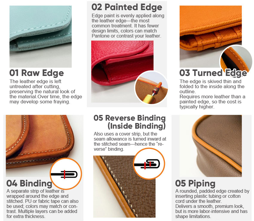 Common Leather Edge Finishing Methods