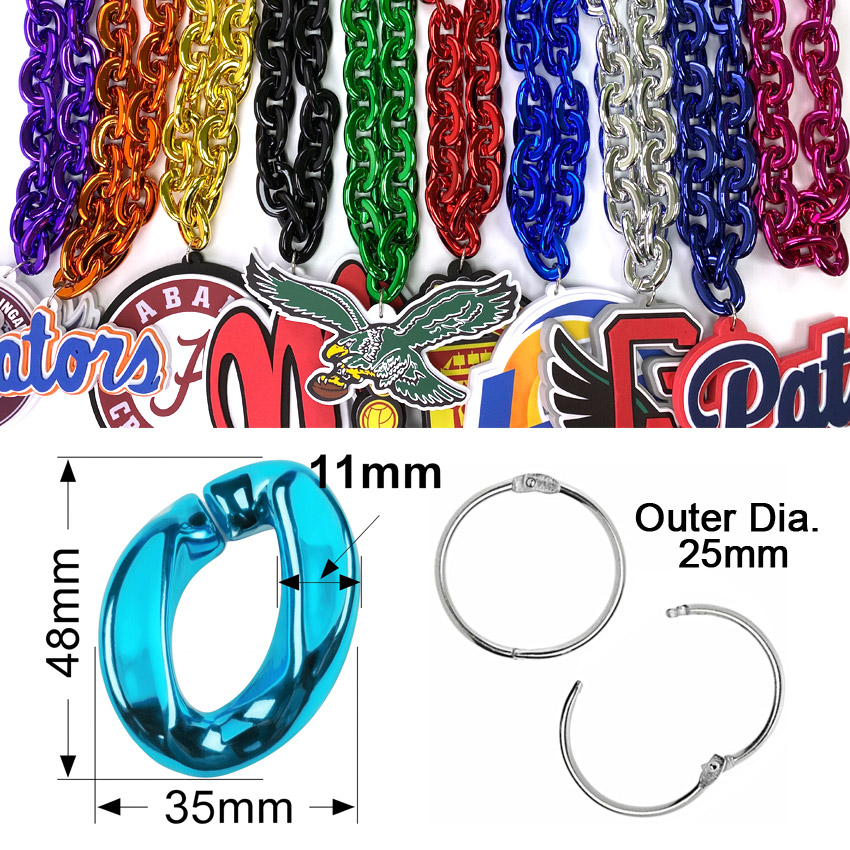 wholesale ABS plastic giant necklaces for 3D Foam Chains