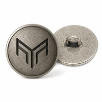 Debossed Logo Die Cast Button for Garment