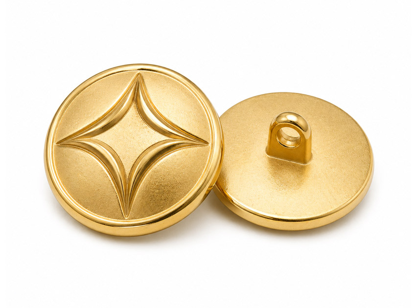 Zinc Alloy Manufacturer Custom Embossed Logo Die Cast Button
