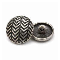 zinc alloy die casted antique finished clothing shank buttons