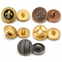 custom logo zinc alloy die cast metal shank buttons wholesale