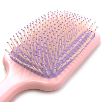 manufacturer custom logo printed massage paddle hair brush comb wholesale