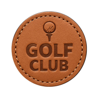 custom vegetable tanned leather golf ball marker