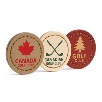 wholesale golf accessories custom leather ball markers