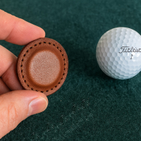 wholesale custom PU leather magnetic ball marker