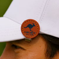manufacturer custom leather golf ball marker hat clip wholesale