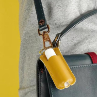 wholesale customized lip balm holder keychain