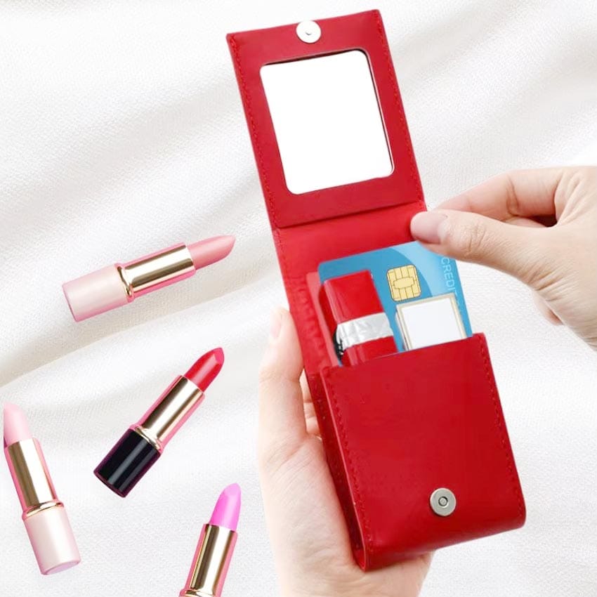 Wholesale Travel Accessory Lipstick Makeup Pouch with Mirror