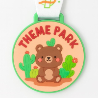 custom cute theme park souvenir PVC kid medal