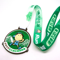 manufacturer custom 3D PVC rubber fun run sports medal