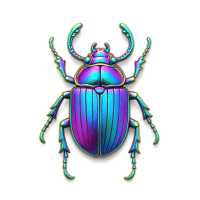 customized rainbow effect enamel pin souvenir