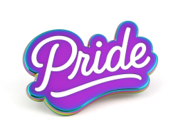 manufacturer custom logo rainbow plated gay pride lapel pin