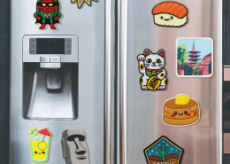 Custom logo embroidery souvenir fridge magnets