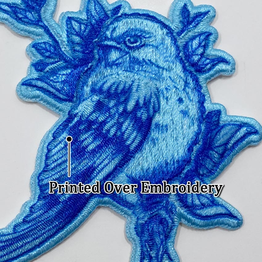 Embroidery Combined with Heat Transfer