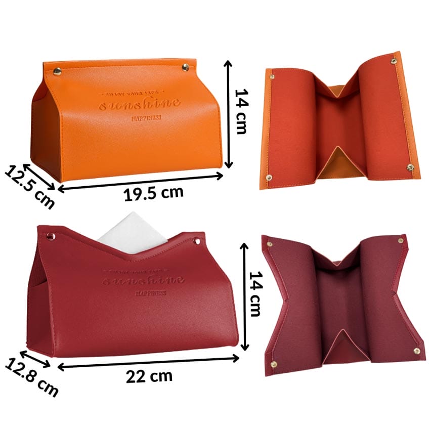 Wholesale Hard PVC Leather Tissue Box Covers