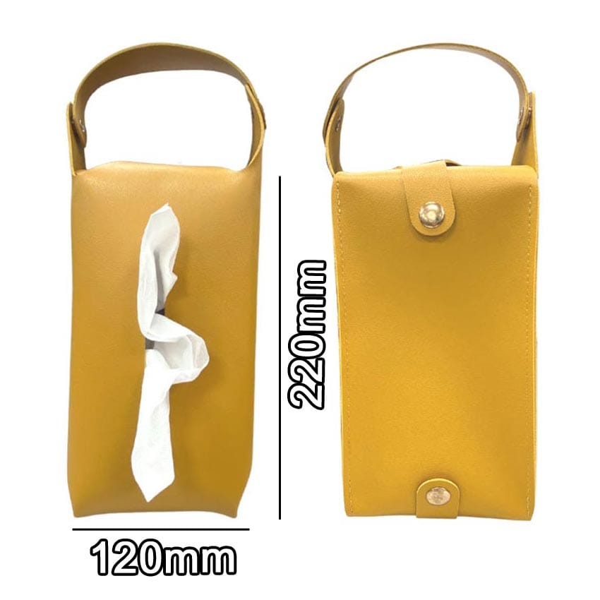 wholesale custom logo PU leather hanging tissue pouch wholesale custom logo PU leather hanging tissue pouch