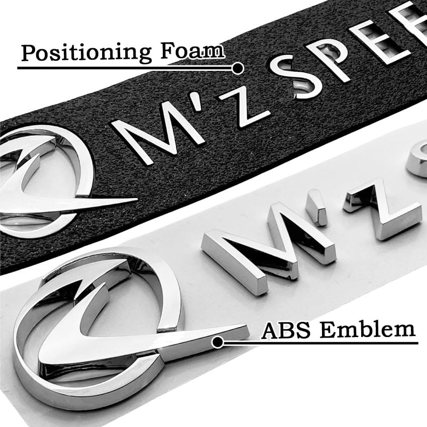 Custom ABS Car Letter Rear Decal Stickers