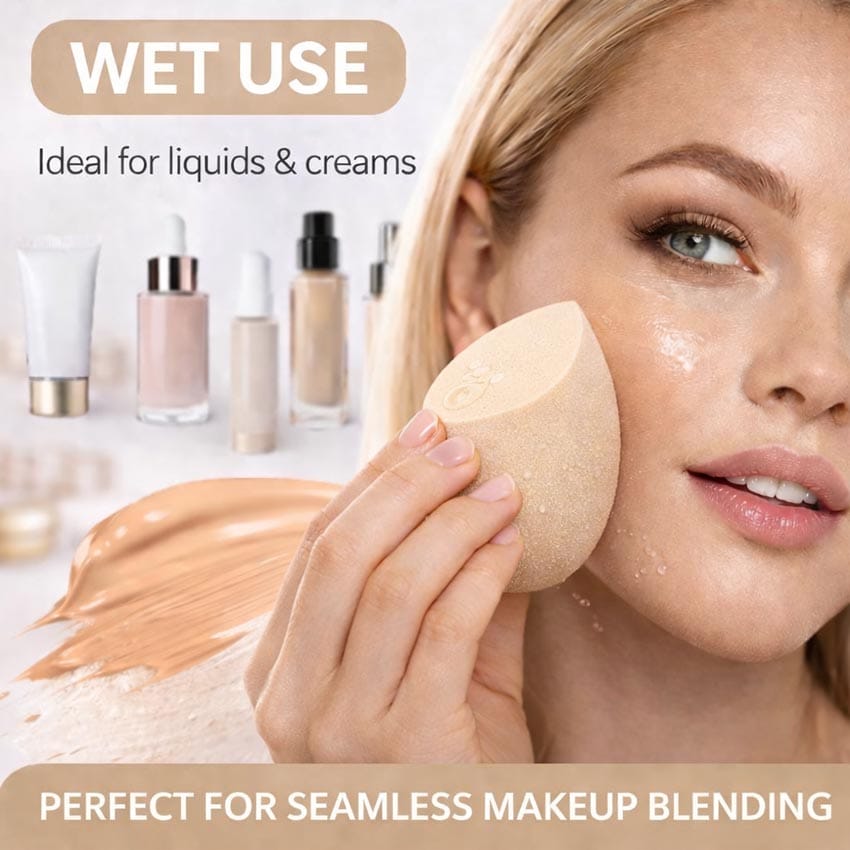 Custom Beauty Blender Sponge for Wet Use – Liquid & Cream Makeup