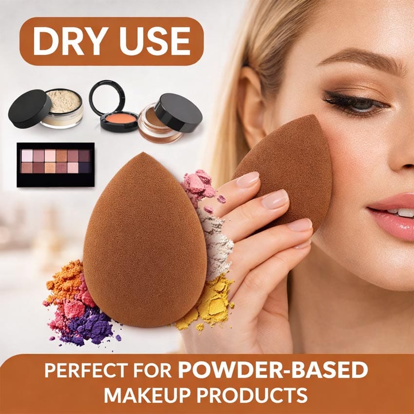 Custom Makeup Blender Sponge for Dry Use – Powder Makeup Application