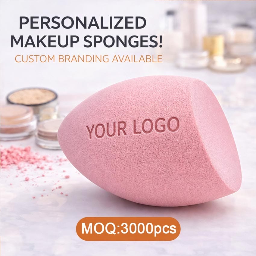 Custom Logo Makeup Blender Sponge for Private Label & Wholesale