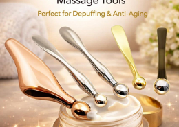 custom eye cream massage applicator for promotional beauty kits