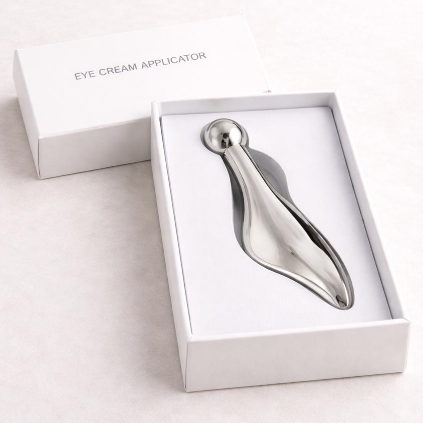 Wholesale metal eye cream massager tool with gift box