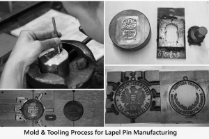 custom metal mold tooling for lapel pin manufacturing