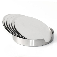 wholesale blank metal drink coaster set