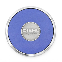 custom leather coaster with metal logo badge emblem