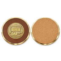 wholesale metal drink coaster with logo