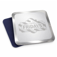 custom metal coaster with EVA anti-slip pad