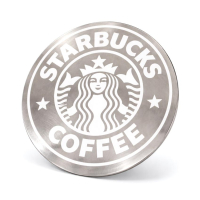 personalized Starbucks café stainless steel coasters wholesale