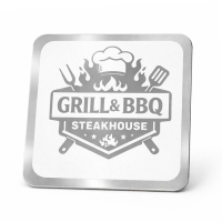 custom logo steel coaster gifts