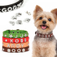 Manufacturer custom pet accessories metal letter charm custom name dog collars
