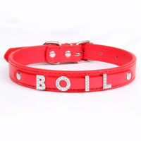 wholesale dog collar slide letters metal