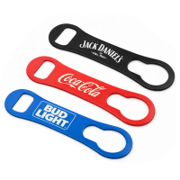 custom bottle opener set black red blue bar blade stainless steel speed opener with logo for promotional merchandise