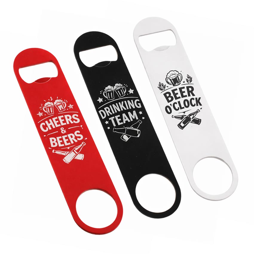 Custom Logo Standard Spray Color Bartender Bottle Openers Wholesale