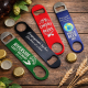 custom bar blade bottle opener assorted colors stainless steel speed opener with logo for brewery and promotional use