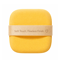 Custom square powder puff with strap, soft touch makeup applicator for private label cosmetics