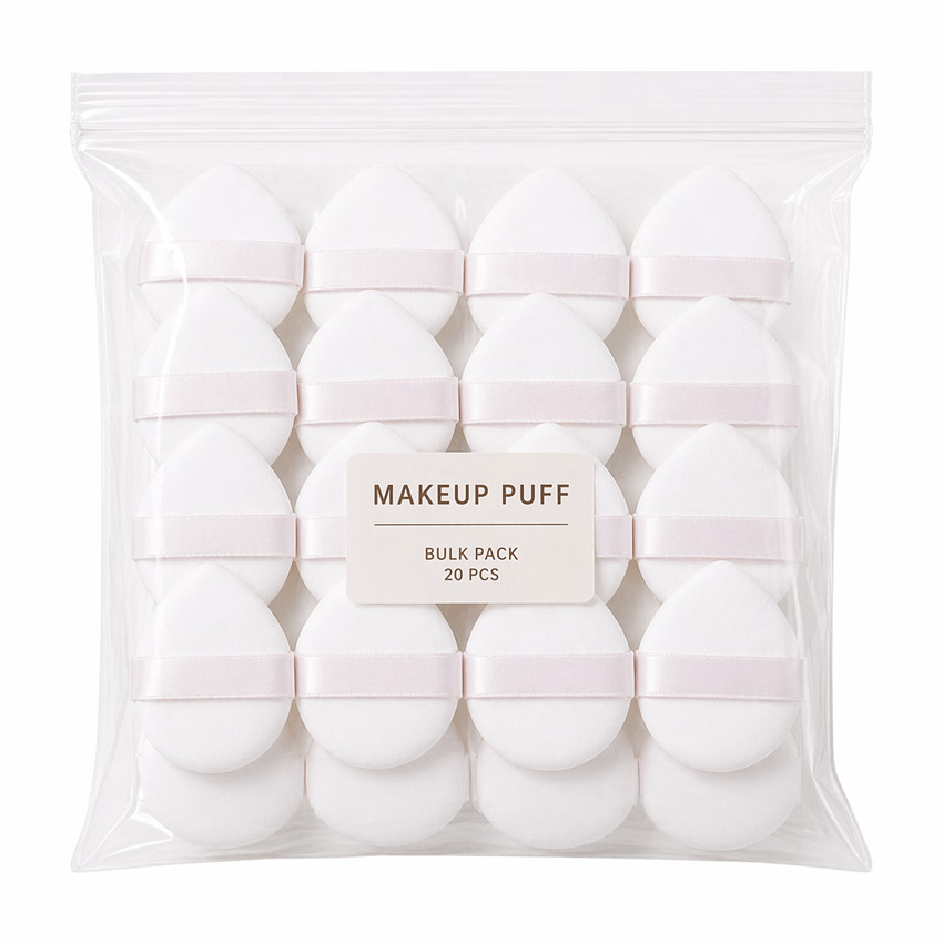 bulk packaging for wholesale powder puff orders